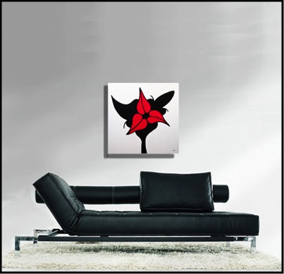 Zarum-Art-Painting-3 lips-Lip-Series-sofa